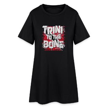 Tribu à l’os GraffitiTrinité-et-Tobago - Robe T-shirt Femme - noir - Devant