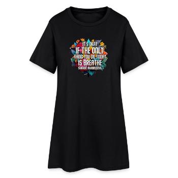 Ce n’est pas grave si la seule chose est l’haleine - Robe T-shirt Femme - noir - Devant