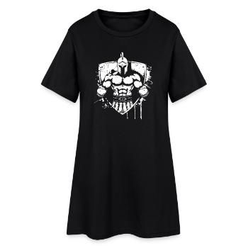 Fierce Gladiator Helmet - Women’s T-Shirt Dress - black - Front