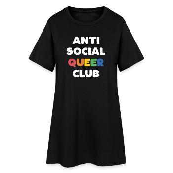 LGBTQ - Club queer antisocial - Robe T-shirt Femme - noir - Devant