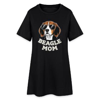 Lunettes de soleil Maman Beagle pour les amoureux des chiens - Robe T-shirt Femme - noir - Devant