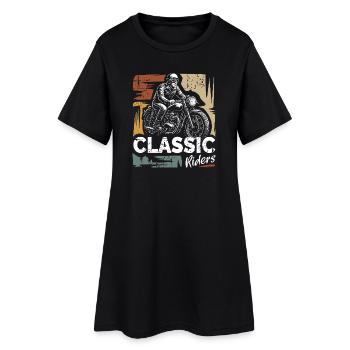 Conception de moto vintage Classic Riders - Robe T-shirt Femme - noir - Devant