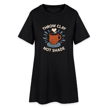 Töpferscheiben-süchtiger Tonkünstler Keramiken - Women’s T-Shirt Dress - black - Front
