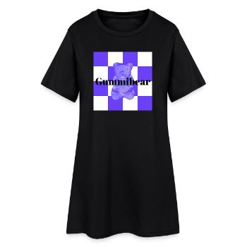 Gummy Bear Câlin douillet Tendance Design - Robe T-shirt Femme - noir - Devant