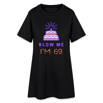 Illustration de gâteau d’anniversaire de célébration - Robe T-shirt Femme - noir - Devant