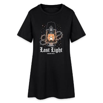 Lanterne Vintage Christian - Robe T-shirt Femme - noir - Devant