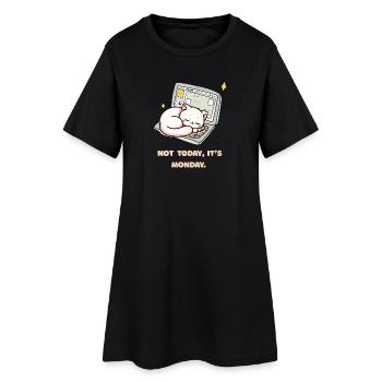 Not today, it's Monday Design für Montagsmuffel - Robe T-shirt Femme - noir - Devant