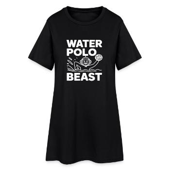 Cadeau amusant pour une bête de water-polo - Robe T-shirt Femme - noir - Devant
