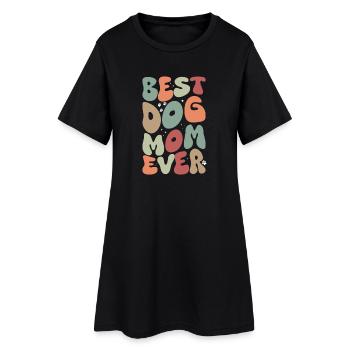 La meilleure maman de chien de tous les temps Automne - Robe T-shirt Femme - noir - Devant
