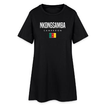 Nkongsamba Cameroun Camerounais - Robe T-shirt Femme - noir - Devant