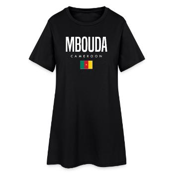 Mbouda Cameroun Camerounais - Robe T-shirt Femme - noir - Devant