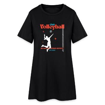 Conception de club de volley-ball - Robe T-shirt Femme - noir - Devant