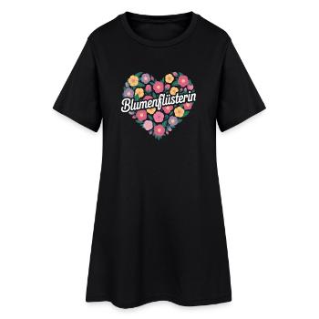 Fleuriste chuchoteur de fleurs - Robe T-shirt Femme - noir - Devant