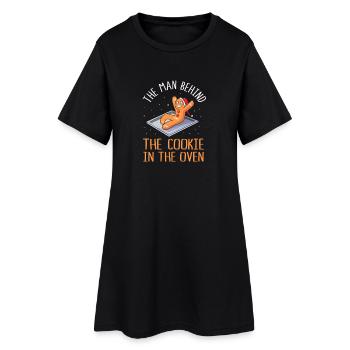 Werdende Väter Werdender Papa - Frauen T-Shirt-Kleid - Schwarz - Vorne