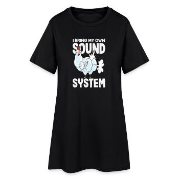 Public Fart Funny Inappropriate - Women’s T-Shirt Dress - black - Front