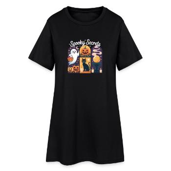 Spooky Halloween Spells Magical Night - Women’s T-Shirt Dress - black - Front
