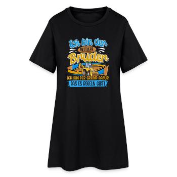 Excavateur Frère du milieu Frères et sœurs - Robe T-shirt Femme - noir - Devant