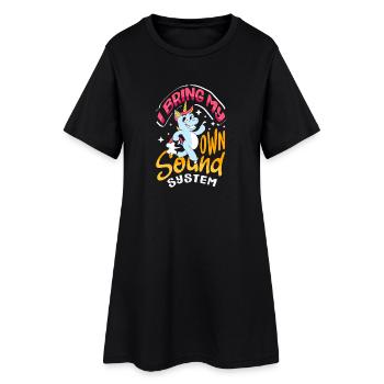 Public Fart Funny Inappropriate - Women’s T-Shirt Dress - black - Front