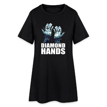 Commerce de mains de diamants - Robe T-shirt Femme - noir - Devant