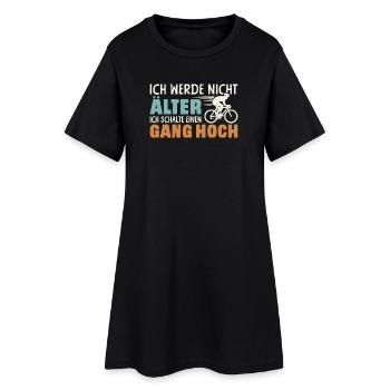 cycliste vélo de course vélo cycliste anniversaire - Robe T-shirt Femme - noir - Devant