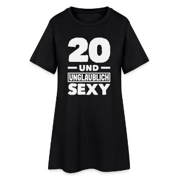 Funny 20th Birthday Gift - Women’s T-Shirt Dress - black - Front