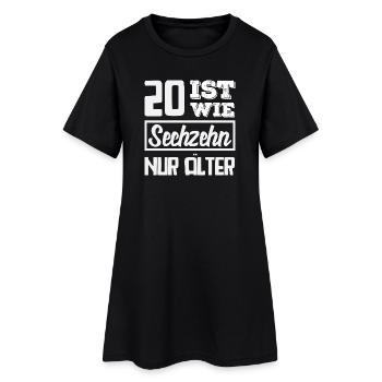 Funny 20th Birthday Gift - Women’s T-Shirt Dress - black - Front