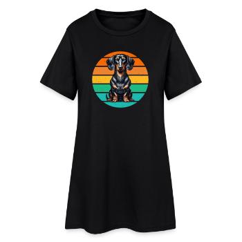 Teckel Chien Teckel Éleveur Teckel Lover Teckel - Robe T-shirt Femme - noir - Devant