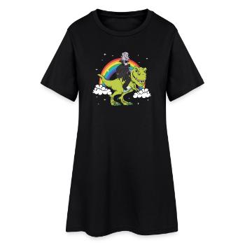Fête d'Halloween vampire effrayant Tyrannosaurus Trex - Robe T-shirt Femme - noir - Devant