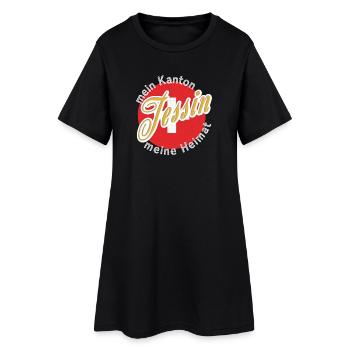 Mon cadeau chez moi au Tessin - Robe T-shirt Femme - noir - Devant