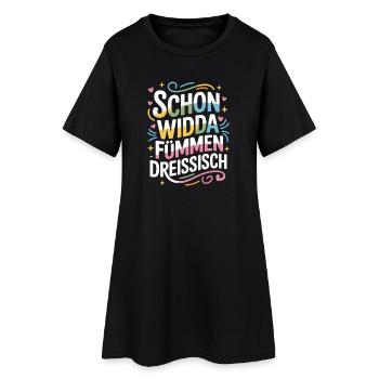 Already Widda Fümmen Dreissisch 50th birthday - Women’s T-Shirt Dress - black - Front