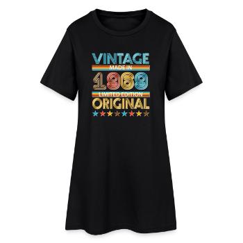 1969 - Robe T-shirt Femme - noir - Devant
