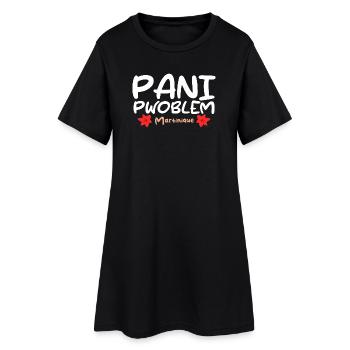 Pani Pwoblem Martinique Antilles Humour Créole - Robe T-shirt Femme - noir - Devant