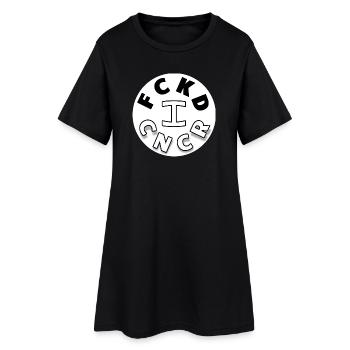 J’AI BAISÉ LE CANCER - Robe T-shirt Femme - noir - Devant