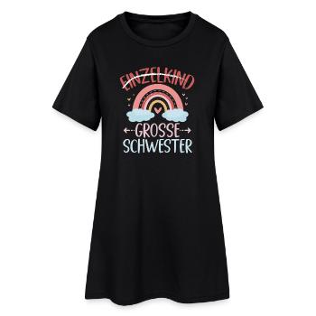 Grande soeur arc-en-ciel frère ou sœur bébé - Robe T-shirt Femme - noir - Devant