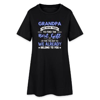 Citation d'amour de la famille grand-père - Robe T-shirt Femme - noir - Devant