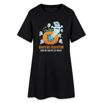 Hacked Ghost: Feller in the System ! - Women’s T-Shirt Dress - black - Front