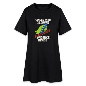 Forensic Chemist Crime Lab Toxicology - Women’s T-Shirt Dress - black - Front