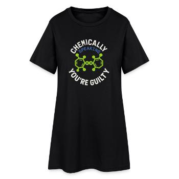 Chimiste légiste Laboratoire de criminalistique Toxicologie - Robe T-shirt Femme - noir - Devant