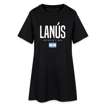 Lanús Argentine Argentin - Robe T-shirt Femme - noir - Devant