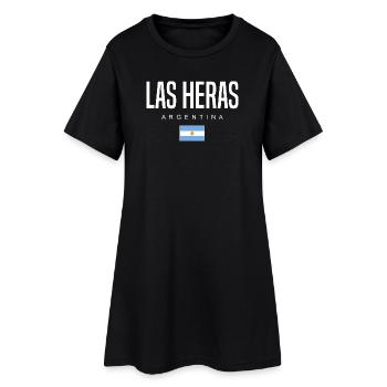 Las Heras Argentine Argentins - Robe T-shirt Femme - noir - Devant