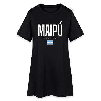 Maipú Argentine Argentins - Robe T-shirt Femme - noir - Devant