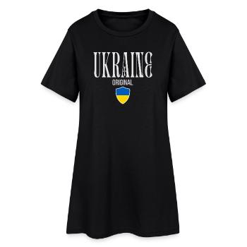 Fier Ukrainien, patriote ukrainien - Robe T-shirt Femme - noir - Devant