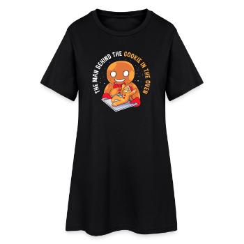 Werdende Väter Werdender Papa - Frauen T-Shirt-Kleid - Schwarz - Vorne