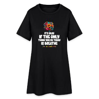 Ce n’est pas grave si la seule chose est l’haleine - Robe T-shirt Femme - noir - Devant