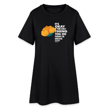 Ce n’est pas grave si la seule chose est l’haleine - Robe T-shirt Femme - noir - Devant