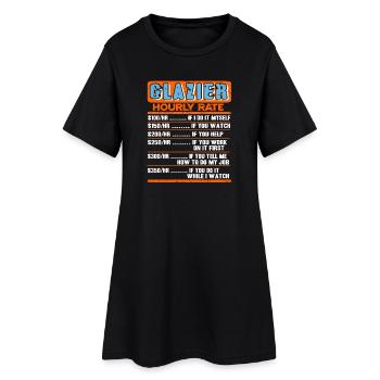Croyez-moi, je suis un vitrier Métiers spécialisés Humour - Robe T-shirt Femme - noir - Devant