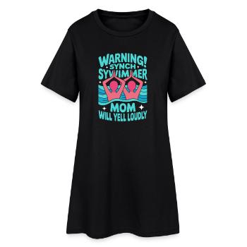 Natation synchronisée Natation artistique Sports nautiques - Robe T-shirt Femme - noir - Devant
