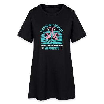 Synchronized swimming Artistic swimming Water sports - Women’s T-Shirt Dress - black - Front