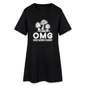 Champignons morilles OMG Encore un champignon géant - Robe T-shirt Femme - noir - Devant