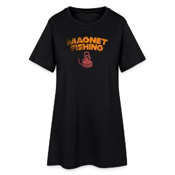 Neodymium Magnet Fishing Magnetic Fisher - Women’s T-Shirt Dress - black - Front